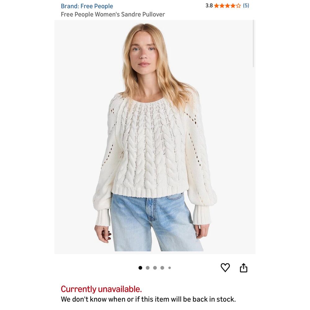 Free people Sandre sweater Size Large